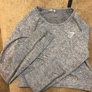 Gymshark long sleeve compression crop top